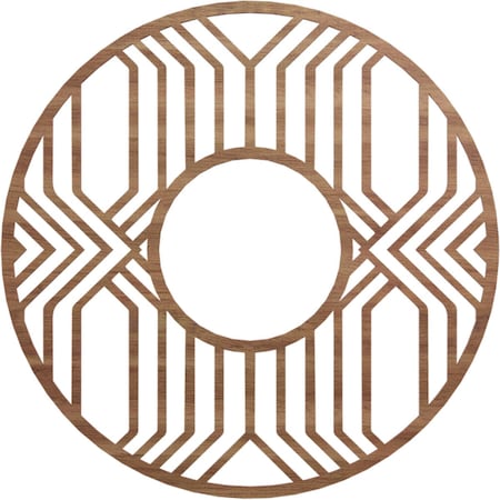 Ekena Millwork Empire Wood Fretwork Pierced Ceiling Medallion, Walnut, 30"OD x 11"ID x 3/8"T CMWP30X30X0375EPWA